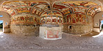 Chapelle St Sébastien :: Roubion :: Classée monument historique, elle renferme des peintures murales anonymes uniques.
Le chanoine Ludovic Serre de Clans offre cette chapelle pour protéger le village de la peste et autres épidémies. Le mur Nord extérieur comporte un décor peint représentant St Michel terrassant le Dragon.
A l'intérieur, les peintures murales, d'influence provençale, illustrent la vie de St Sébastien et sont légendées en vieux provençal.