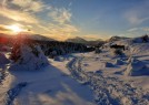Rando 06 raquettes coucher de soleil et sous les �toiles Gr�oli�res les Neiges 1400 Fabrice HENON Accompagnateur en Montagne